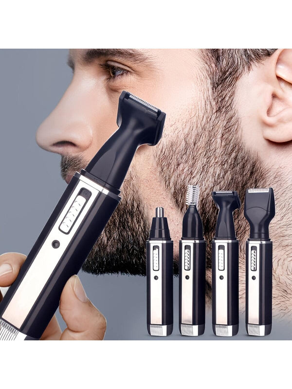 4-In-1 Multi-Functional Usb Rechargeable Nose Hair Trimmer, Beard, Shaver, Hair Clipper, For Men & Women - Shop Express