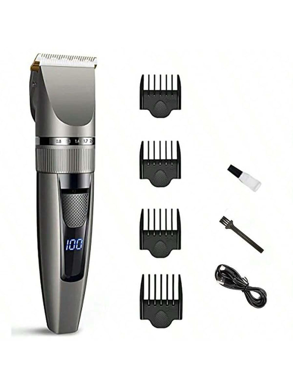 Professional Men Hair Clippers Zero Gapped Cordless Hair Trimmer Professional Haircut - Shop Express