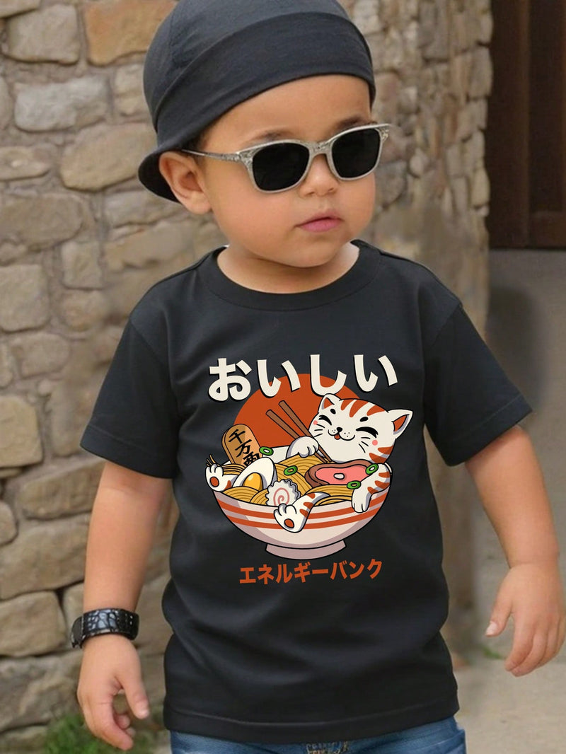 Spider, Spiderman, Young Boys Casual Simple Spiderman Print Round Neck Short Sleeve T-Shirt Suitable For Summer
