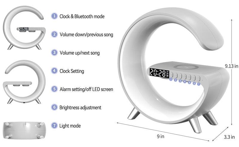 Bluetooth Speaker Wireless Charger Lamp - Shop Express