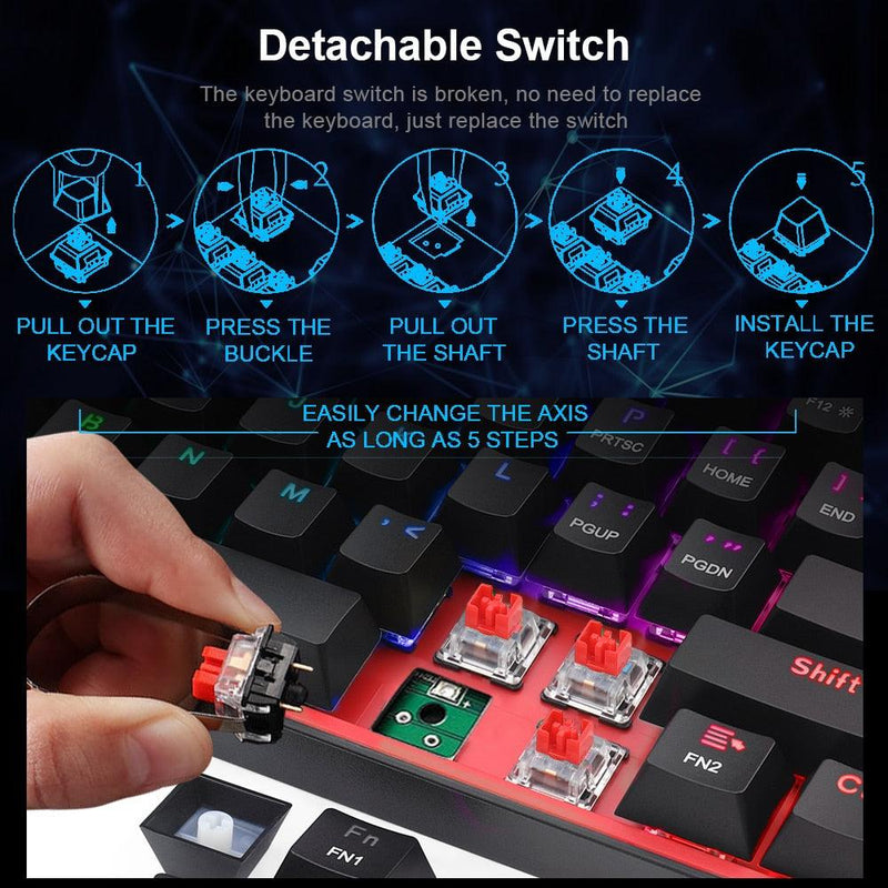 Mini Mechanical Gaming Wired Keyboard - Shop Express