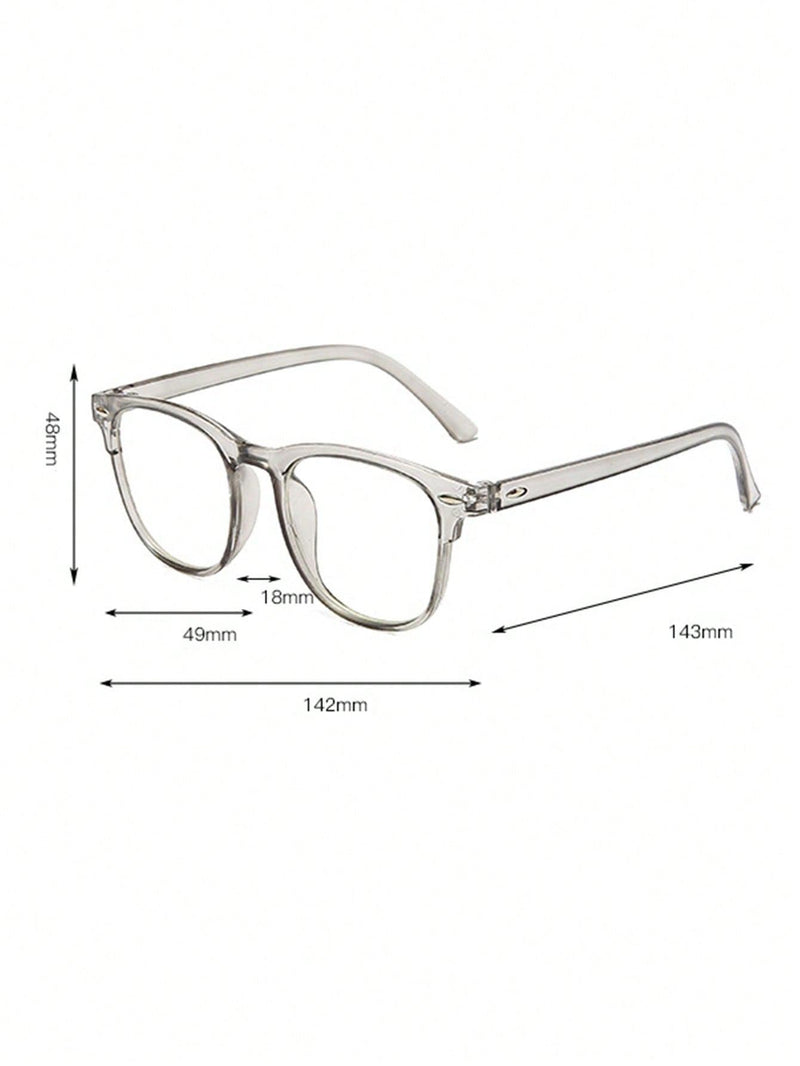 Transparent Computer Glasses Frame Women Men Anti Blue Light Round Eyewear Blocking Glasses Optical Spectacle Eyeglass - Shop Express