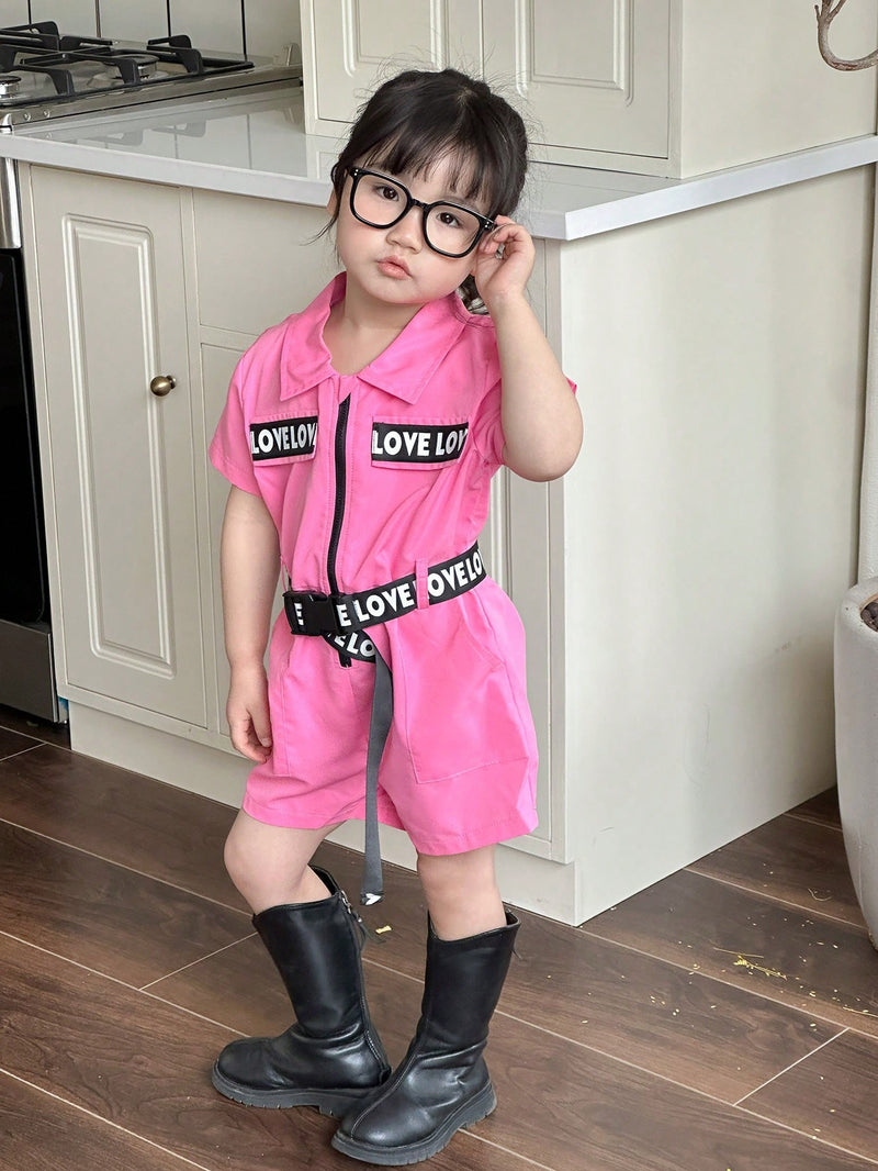 Young Girl Summer New Loose Casual Cool Jumpsuit Shorts