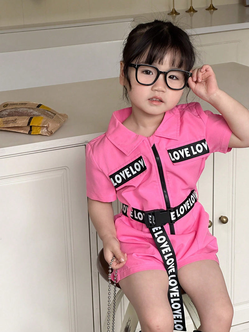 Young Girl Summer New Loose Casual Cool Jumpsuit Shorts