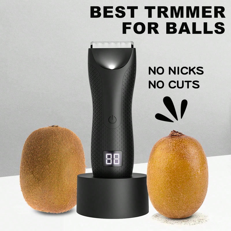 Body Hair Trimmer For Men, Electric Groin Hair Trimmer, Rechargeable Ball Shaver Groomer