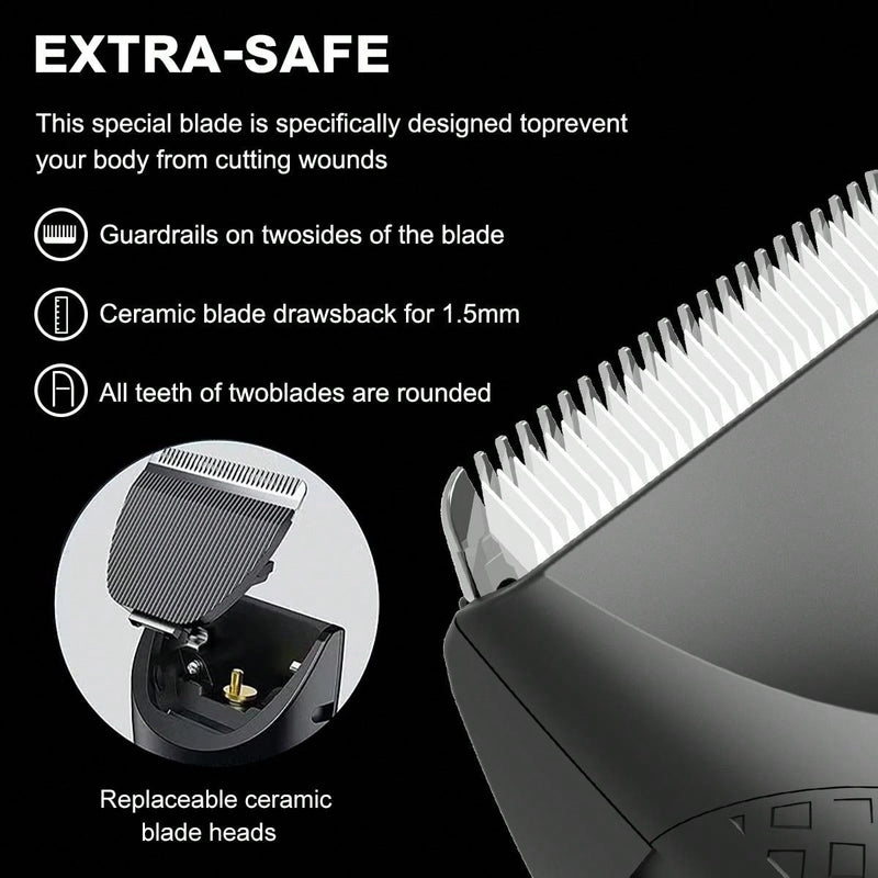 Body Hair Trimmer For Men, Electric Groin Hair Trimmer, Rechargeable Ball Shaver Groomer