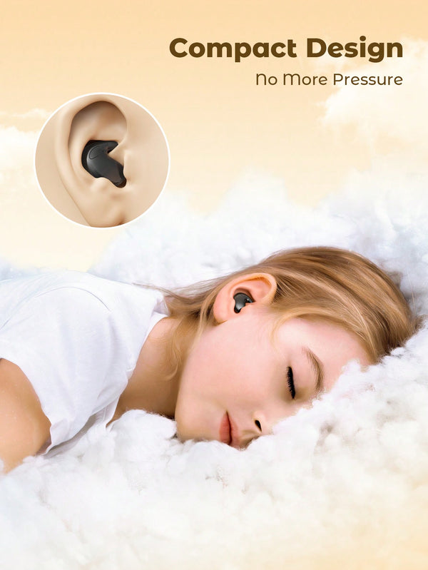 Teckwe Wireless Earbuds,Sleep Headphones In-Ear 5.1 LED Digital Display & Ultra-Long Standby Eight-Core Bio-Imitation