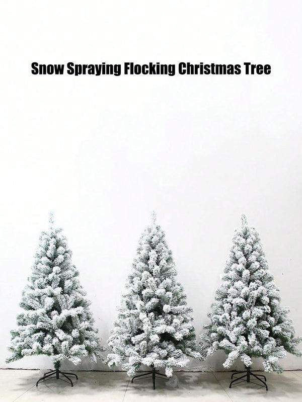 180/150/120cm Artificial Christmas Tree White Snowflake PVC Snow Christmas Tree Made Cedar Tree Mall Window Decoration Tree High-Grade Artificial Christmas Tree Encrypted Snowflake Flocking Xmas Tree Decoration Home Holiday Hotel Garden Party New Year