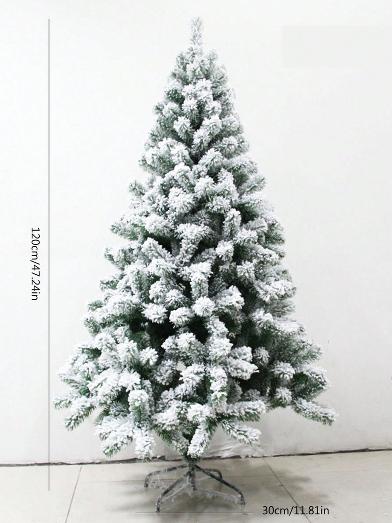 180/150/120cm Artificial Christmas Tree White Snowflake PVC Snow Christmas Tree Made Cedar Tree Mall Window Decoration Tree High-Grade Artificial Christmas Tree Encrypted Snowflake Flocking Xmas Tree Decoration Home Holiday Hotel Garden Party New Year