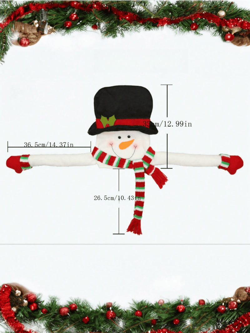 1 Pc Christmas Tree Top Star Old Man Snowman Decoration Christmas Supplies Felt Christmas Tree Hat Pendant Decoration Scene Layout Home Decoration