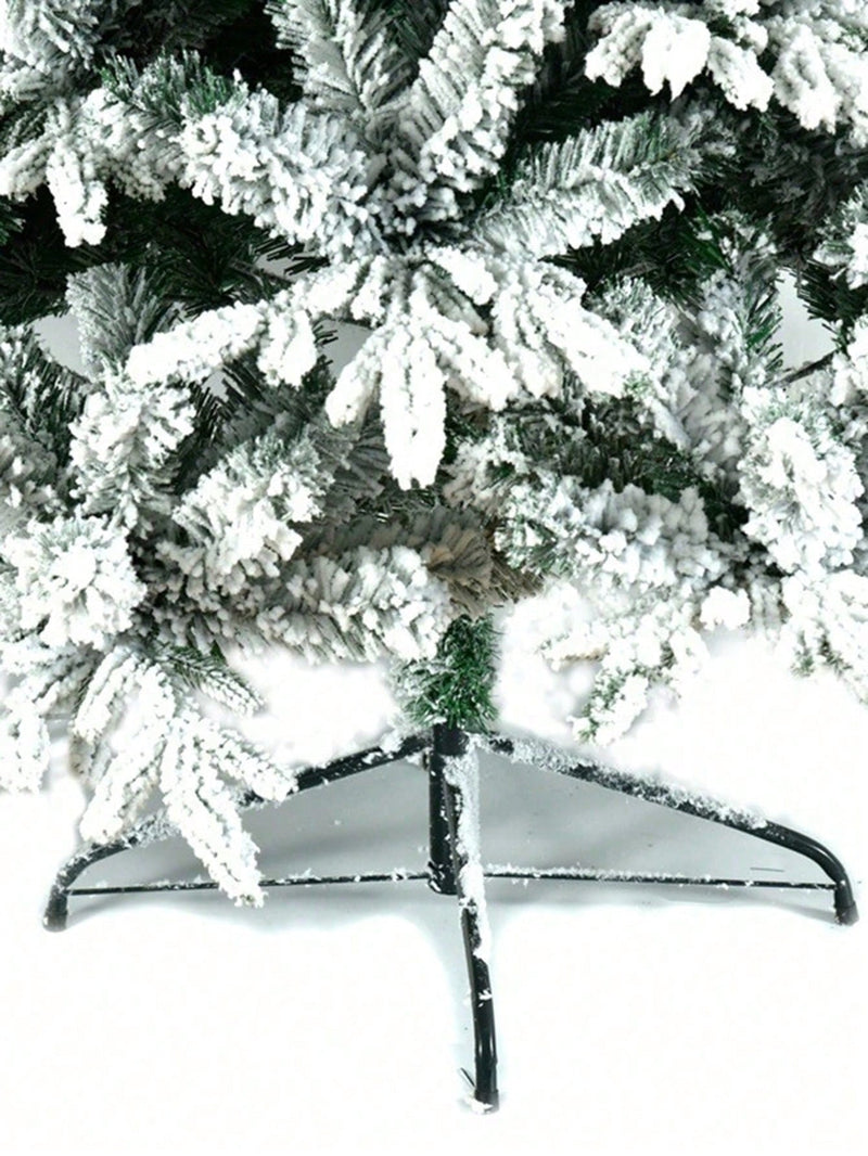 180/150/120cm Artificial Christmas Tree White Snowflake PVC Snow Christmas Tree Made Cedar Tree Mall Window Decoration Tree High-Grade Artificial Christmas Tree Encrypted Snowflake Flocking Xmas Tree Decoration Home Holiday Hotel Garden Party New Year