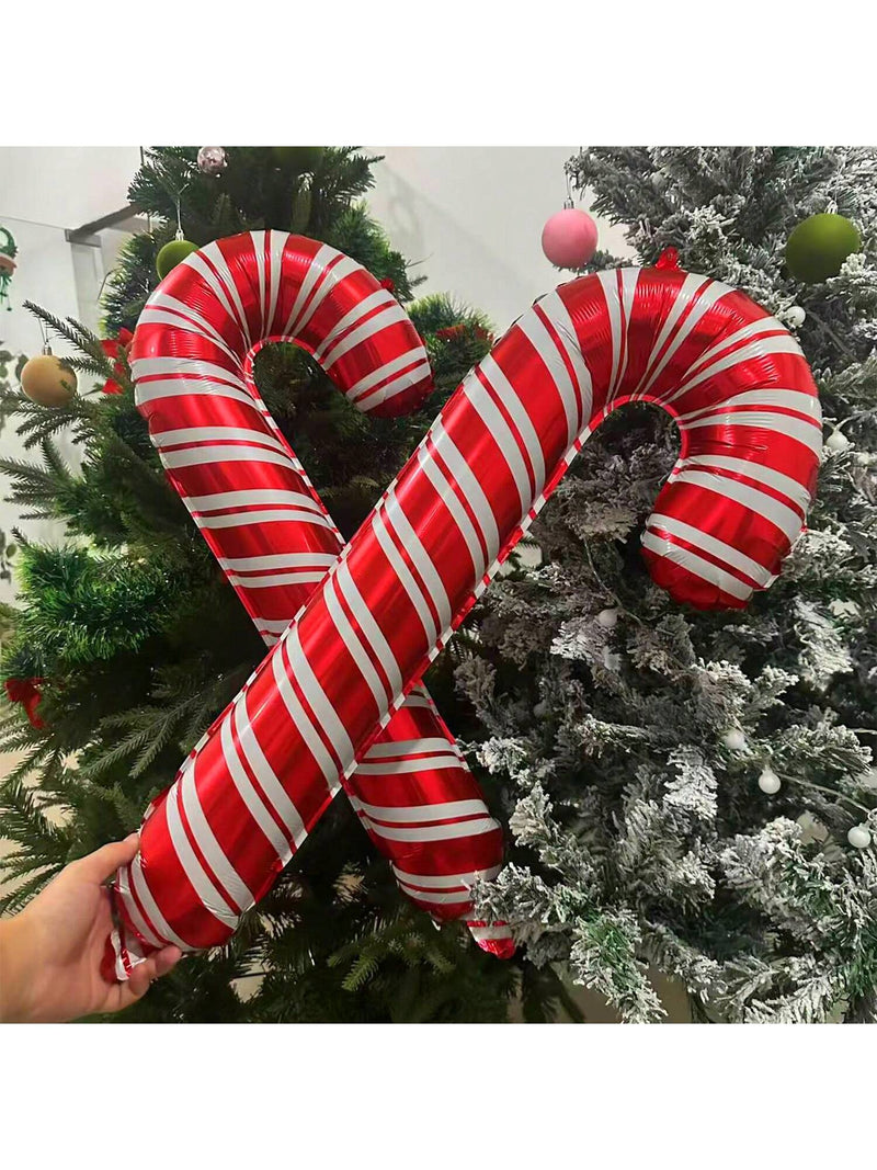 85pcs/Set Christmas Party Decoration Gift Box, Cane Arch Balloon Set,Christmas