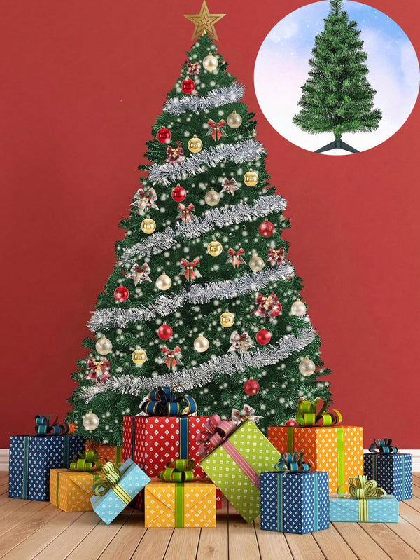 Multi-Dimension-Premium Artificial Small Christmas Tree, Suitable For Desktop, Home, Office, Indoor And Outdoor Decoration, Holiday Decoration, Easy To Assemble Metal Hinge And Foldable Base. Green Tree Christmas Tree Winter New Year Party Supplies For C