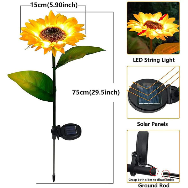 Sunflowers Solar Lawn Light - Shop Express