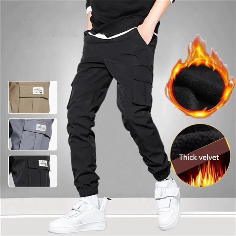 Thick Warm Fleece Cargo Pants - Shop Express