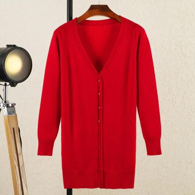 V-neck Woman Cardigan - Shop Express