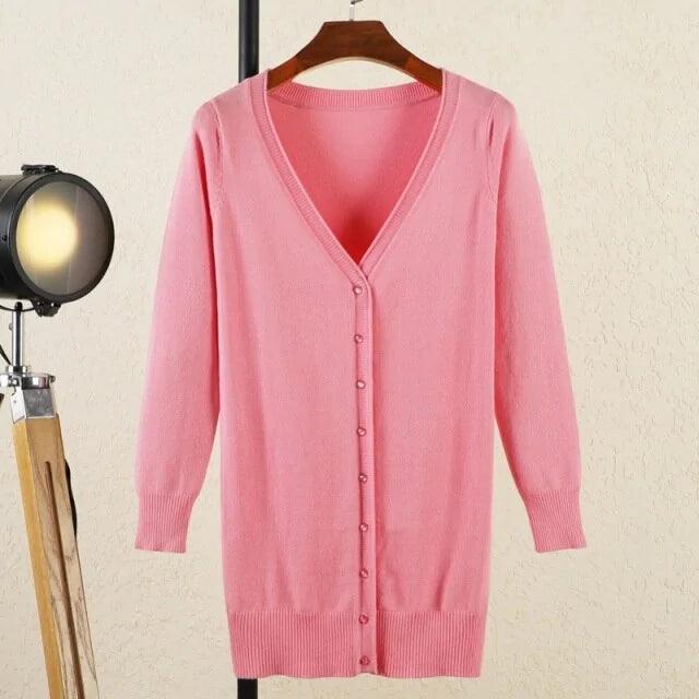 V-neck Woman Cardigan - Shop Express