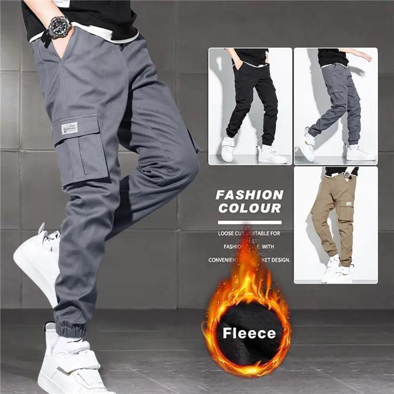 Thick Warm Fleece Cargo Pants - Shop Express