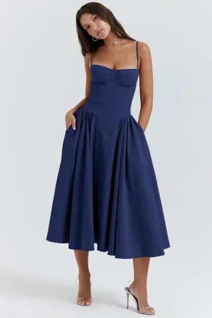 Elegant Spaghetti Strap Midi - Shop Express