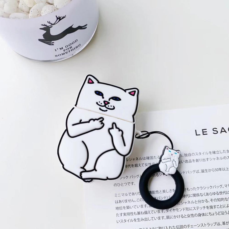 Cartoon Cat AirPods Case - Shop Express