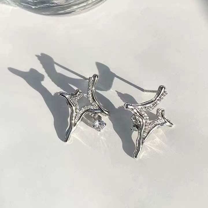 Asterism Rhinestone Earrings - Shop Express