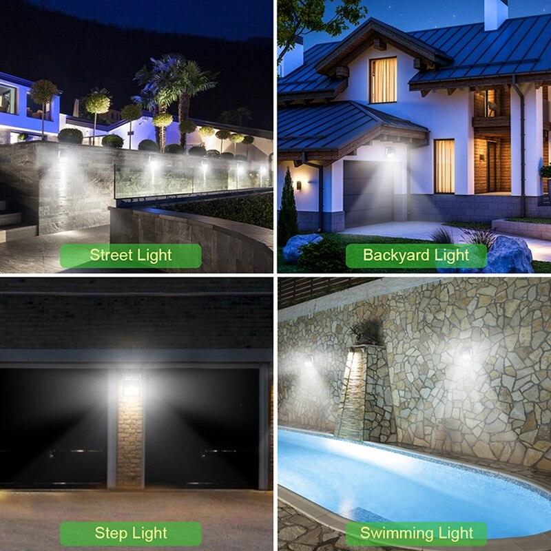 Garden Solar Lamp PIR Motion Sensor LED Solar Light Solar Powered By Sunlight Waterproof for Outdoor Wall Street Decoration - Shop Express