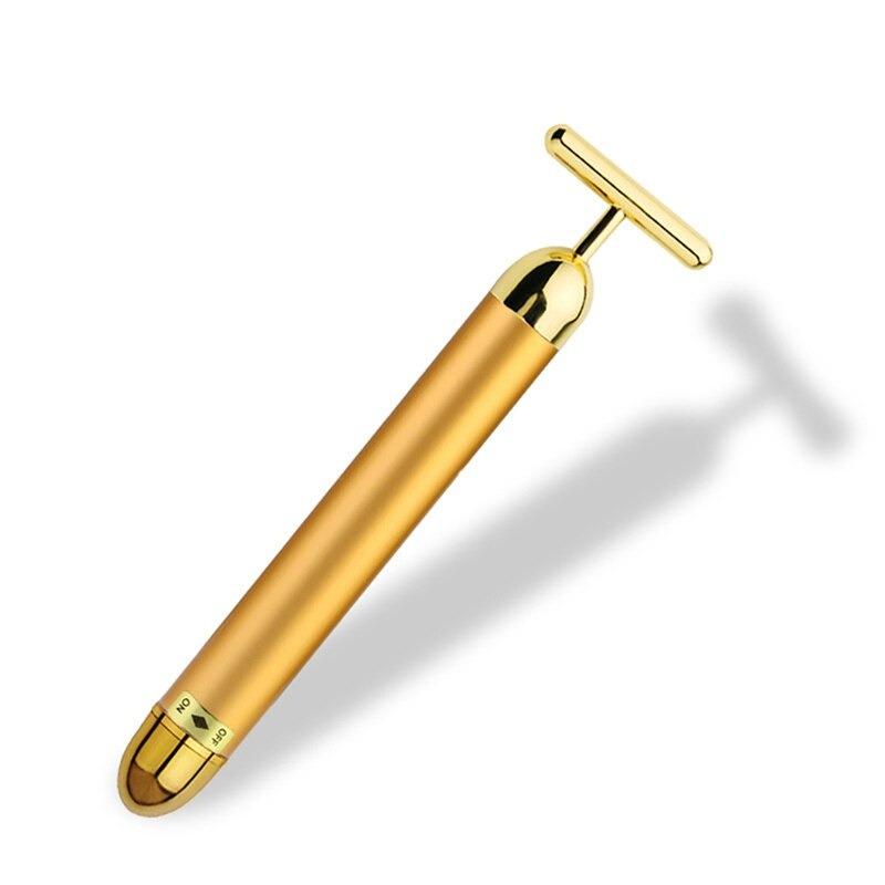 Energy 24K Gold T Beauty Bar Facial Roller Massager - Shop Express