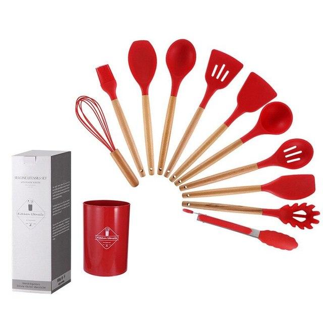 Non Stick Pot Spatula And Spoon - Shop Express