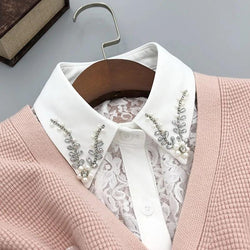 Handmade Beads Embroidery Fake Collar for Woman - Shop Express