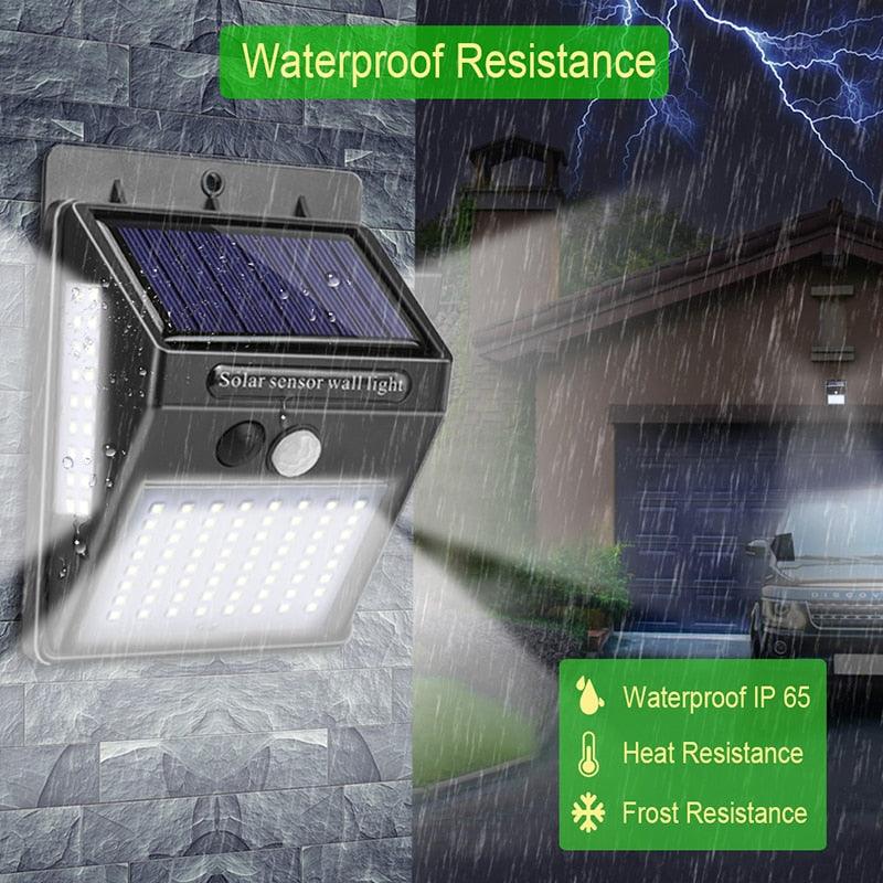 Garden Solar Lamp PIR Motion Sensor LED Solar Light Solar Powered By Sunlight Waterproof for Outdoor Wall Street Decoration - Shop Express