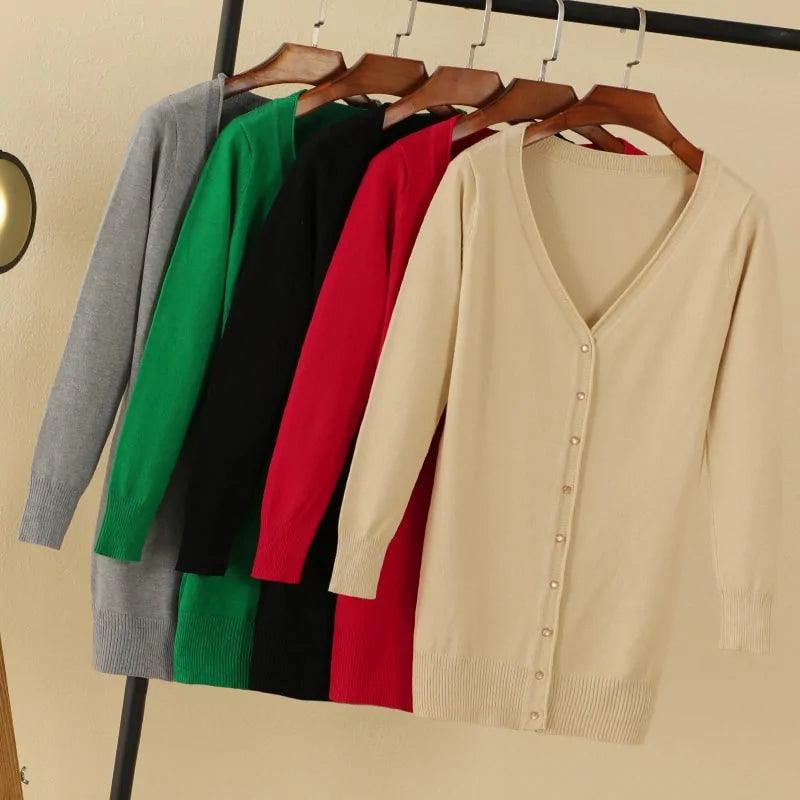 V-neck Woman Cardigan - Shop Express