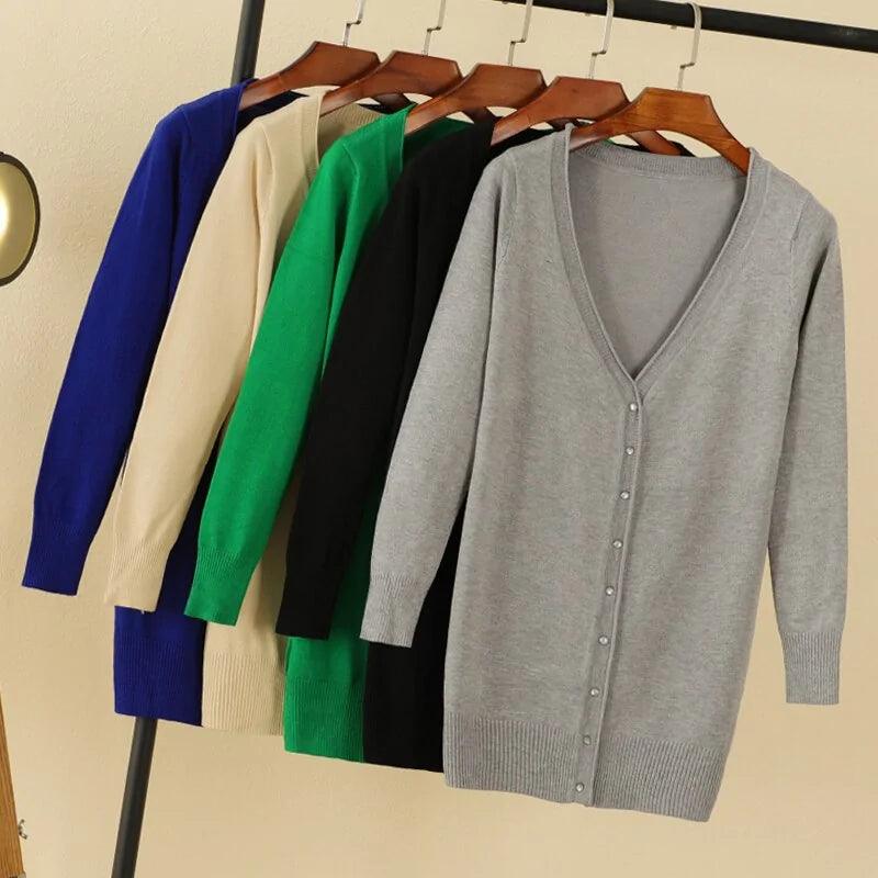 V-neck Woman Cardigan - Shop Express