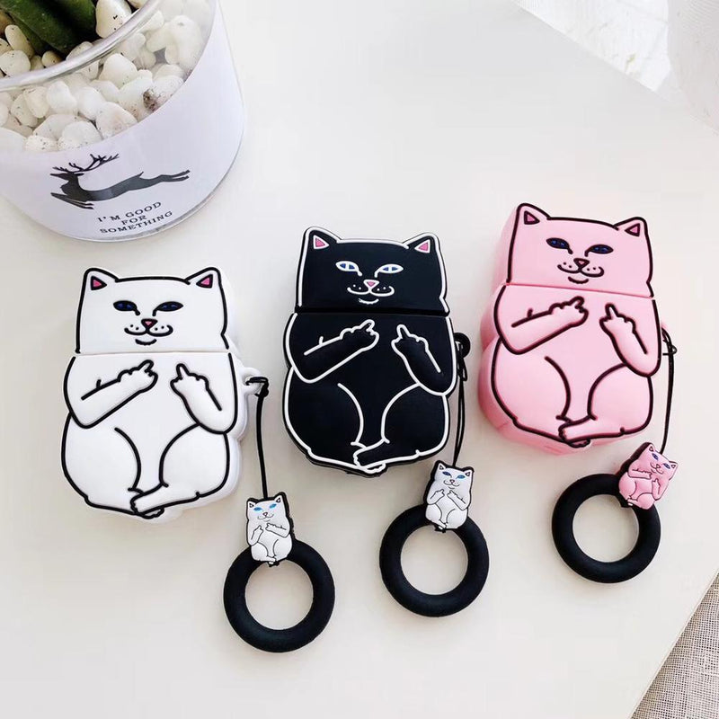 Cartoon Cat AirPods Case - Shop Express