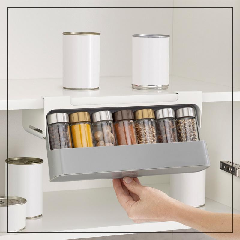 Kitchen Self-Adhesive Wall-Mounted Spice Organizer - Shop Express