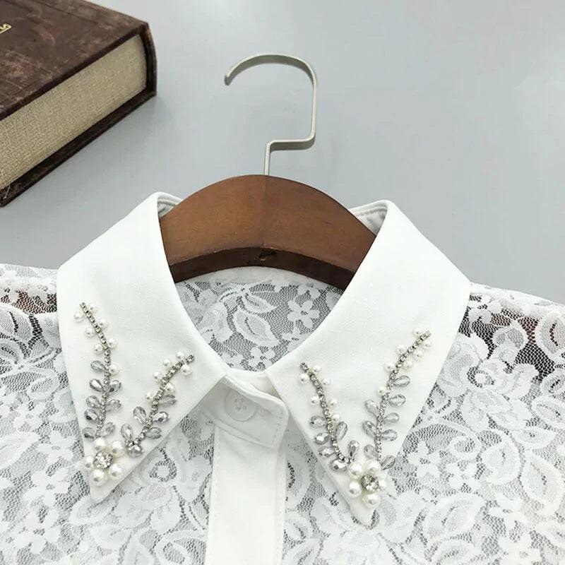 Handmade Beads Embroidery Fake Collar for Woman - Shop Express