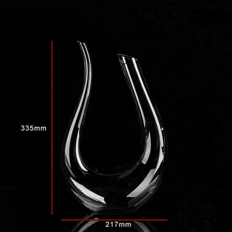 Crystal U-shaped 1500ml Wine Decanter - Shop Express