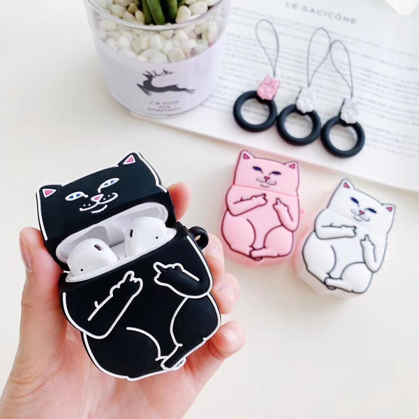 Cartoon Cat AirPods Case - Shop Express