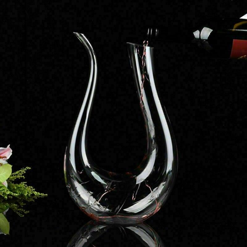 Crystal U-shaped 1500ml Wine Decanter - Shop Express