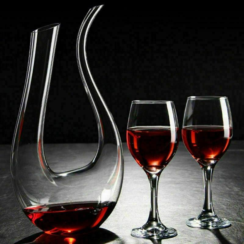 Crystal U-shaped 1500ml Wine Decanter - Shop Express