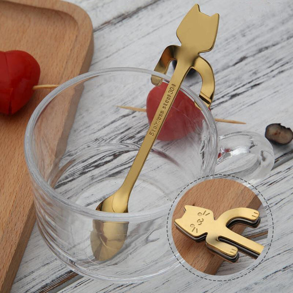 STAINLESS STEEL CAT TEASPOONS - Shop Express