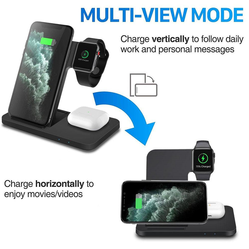 3in1 Wireless Fast Charger Dock Station - Shop Express